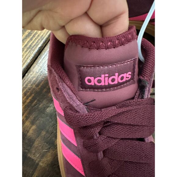 Adidas GRAND COURT BASE Burgundy 8.5 NWOB - Picture 4 of 7